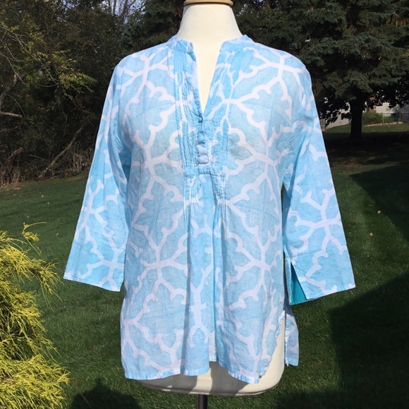 Roberta Roller Rabbit | Tops | Roberta Roller Rabbit Pintuck Pleat ...